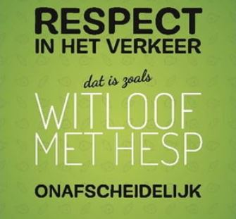 Respect en kennis van de verkeersregels, een mensenleven verschil.